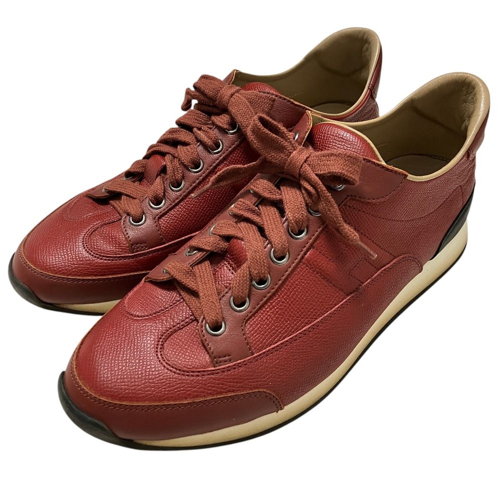 Hermes Logo Leather Quick Sneakers