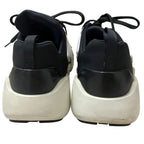 Prada Techno Stretch Fabric Sneakers 39 White Navy — view 4