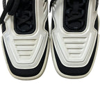 Prada Techno Stretch Fabric Sneakers 39 White Navy — view 7