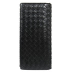 Bottega Veneta Intrecciato Leather Billfold Wallet Bifold Black