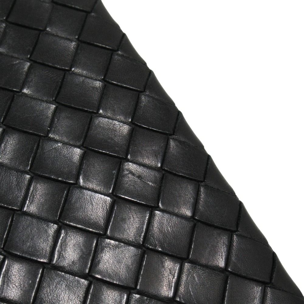 Bottega Veneta Intrecciato Leather Billfold Wallet Bifold Black — view 8