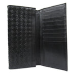 Bottega Veneta Intrecciato Leather Billfold Wallet Bifold Black — view 3