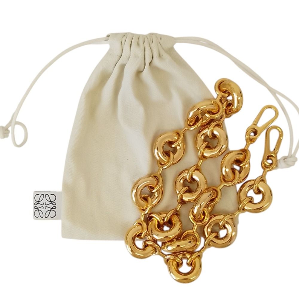 Loewe Chunky Donut Chain Shoulder Strap Gold — view 5