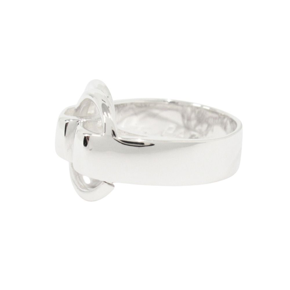 Hermes Polished Deux Anneaux Ring Vintage 52 Silver — view 2