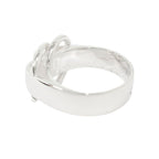 Hermes Polished Deux Anneaux Ring Vintage 52 Silver — view 4