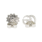 Gucci Polished Double Flower Studs Earrings Mother of Pearl Silver — view 3