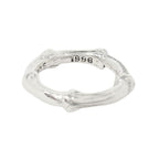 Tiffany & Co Polished Bamboo Ring Vintage Silver — view 3