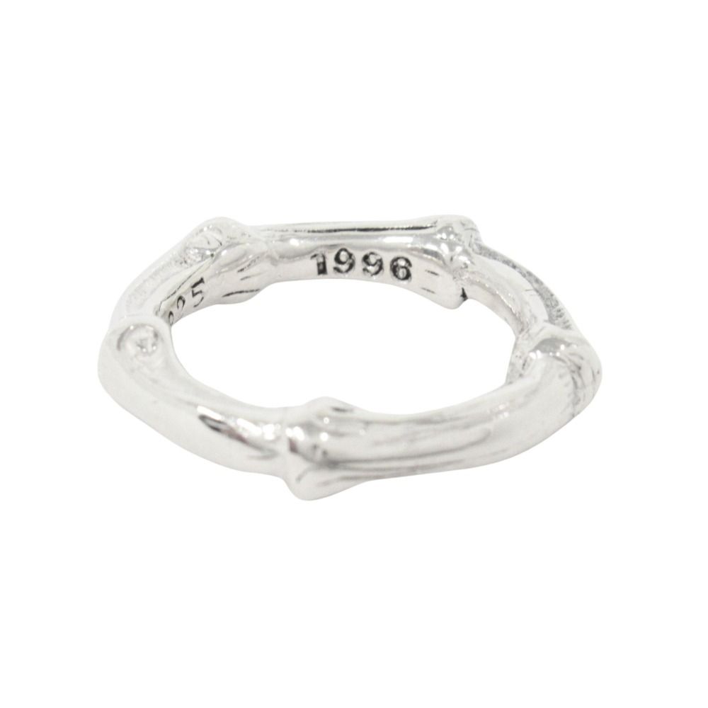Tiffany & Co Polished Bamboo Ring Vintage Silver — view 3