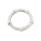 Tiffany & Co Polished Bamboo Ring Vintage Silver
