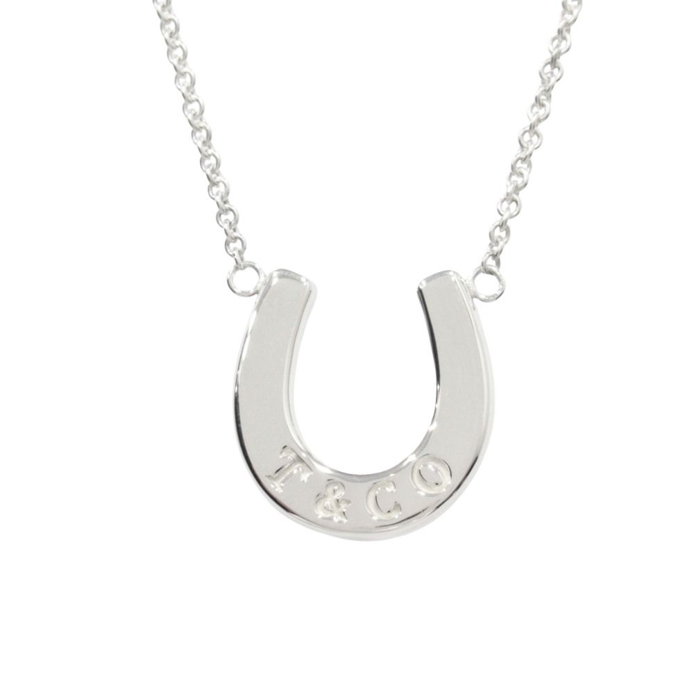 Tiffany & Co Polished Horse Shoe Necklace Silver