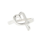 Tiffany & Co Polished Loving Heart Ring Silver