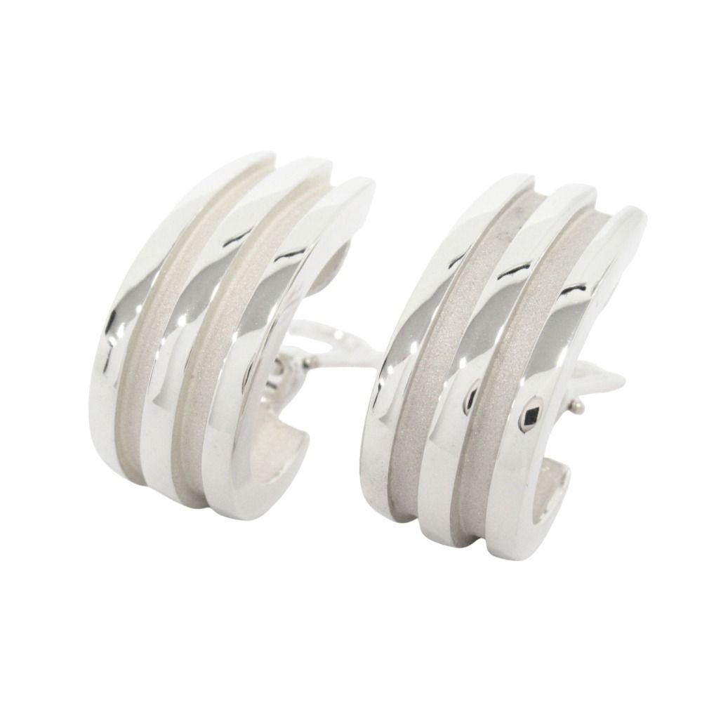 Tiffany & Co Polished Grooved Earrings Vintage Silver
