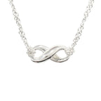 Tiffany & Co Polished Infinity Necklace Silver