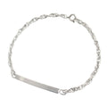 Tiffany & Co Polished ID Plate Chain Bracelet Silver