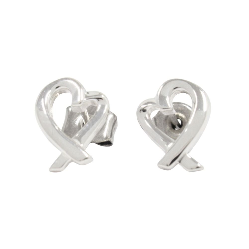 Tiffany & Co Polished Loving Earrings Silver