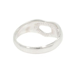 Tiffany & Co Polished Open Heart Ring Silver — view 3