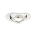 Tiffany & Co Polished Open Heart Ring Silver