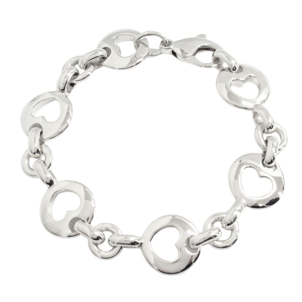 Tiffany & Co Polished Earrings Heart Bracelet Vintage Silver