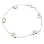 Tiffany & Co Polished Bean Chain Bracelet Silver