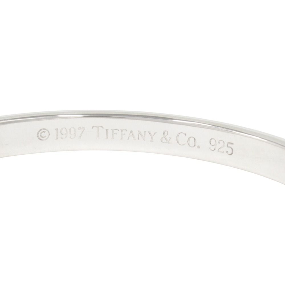 Tiffany & Co Polished Narrow Bangle Bracelet Vintage Silver — view 5