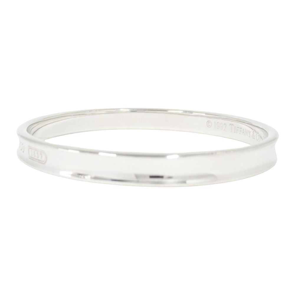Tiffany & Co Polished Narrow Bangle Bracelet Vintage Silver — view 2