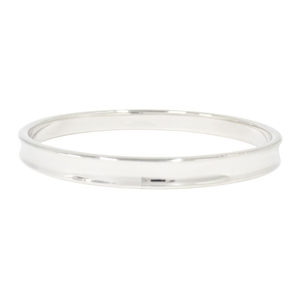Tiffany & Co Polished Narrow Bangle Bracelet Vintage Silver — view 3