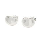 Tiffany & Co Polished Bean Earrings Silver