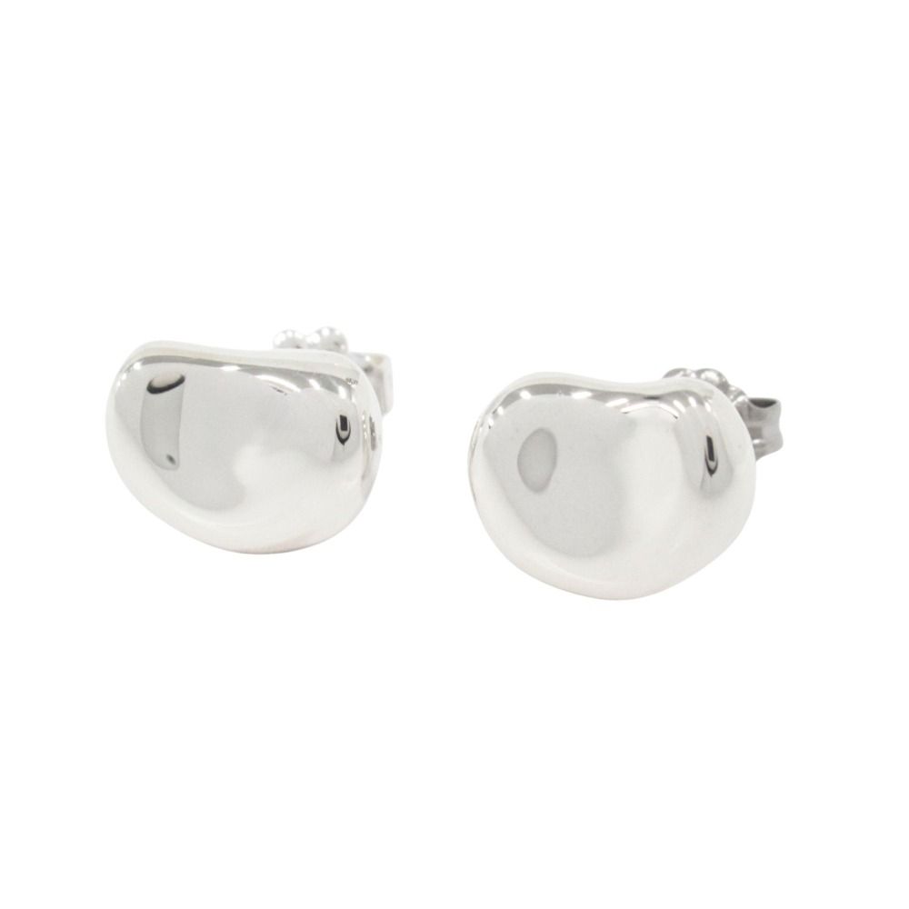 Tiffany & Co Polished Bean Earrings Silver
