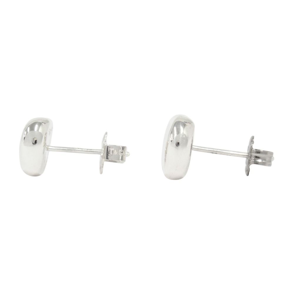 Tiffany & Co Polished Bean Earrings Silver — view 2