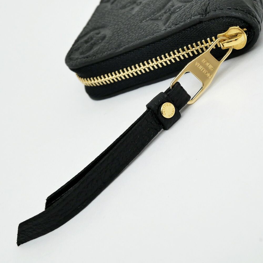 Louis Vuitton Zippy Coin Purse Black Monogram Empreinte Wallet Case — view 9