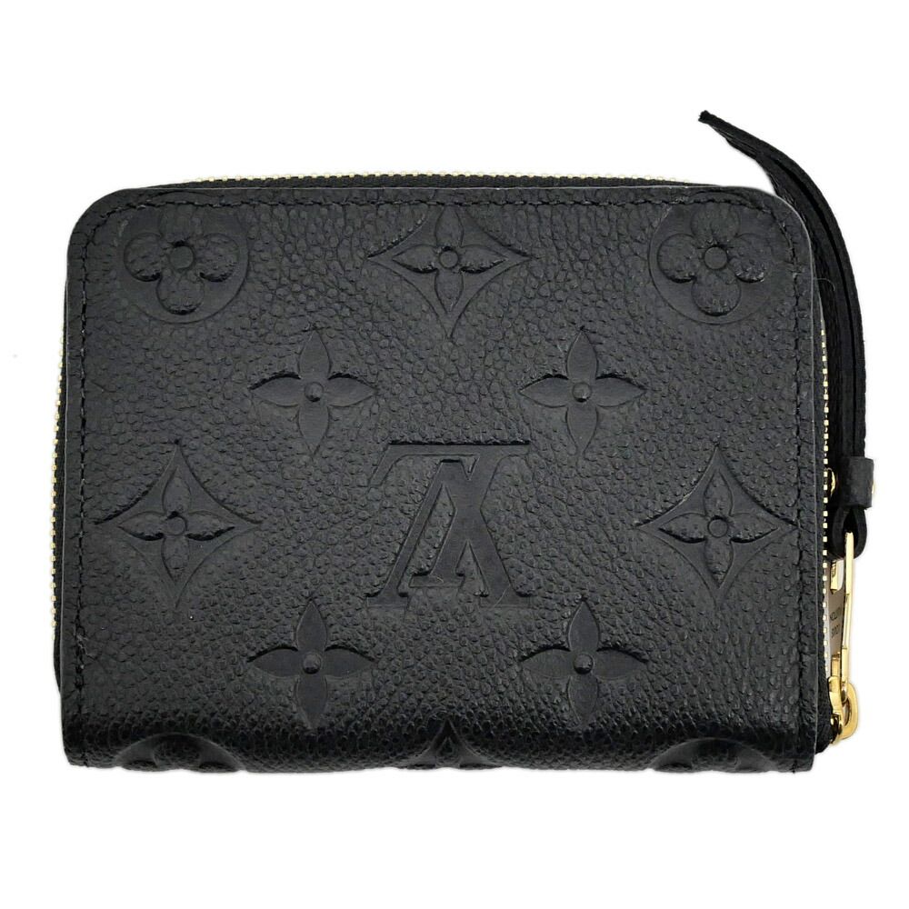 Louis Vuitton Zippy Coin Purse Black Monogram Empreinte Wallet Case — view 2