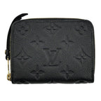 Louis Vuitton Zippy Coin Purse Black Monogram Empreinte Wallet Case
