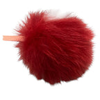 Fendi Pom Fur Charm Red Keychain — view 4