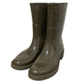 Louis Vuitton Drops Monogram Embossed Rain Boots 39 Khaki