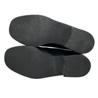 Gucci Silver Plate Leather Loafers 36.5 Black — view 5