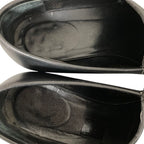 Gucci Silver Plate Leather Loafers 36.5 Black — view 7
