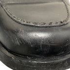Gucci Silver Plate Leather Loafers 36.5 Black — view 9