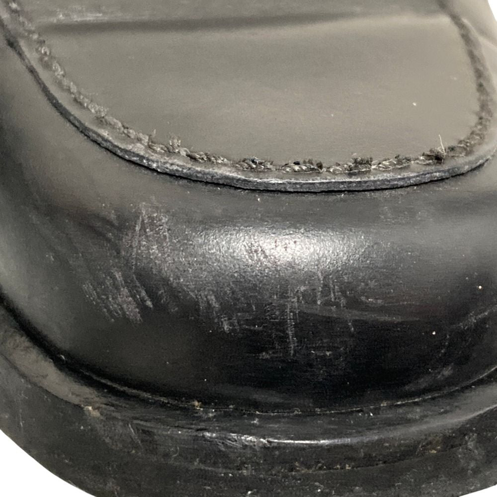 Gucci Silver Plate Leather Loafers 36.5 Black — view 9