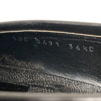 Gucci Silver Plate Leather Loafers 36.5 Black — view 8