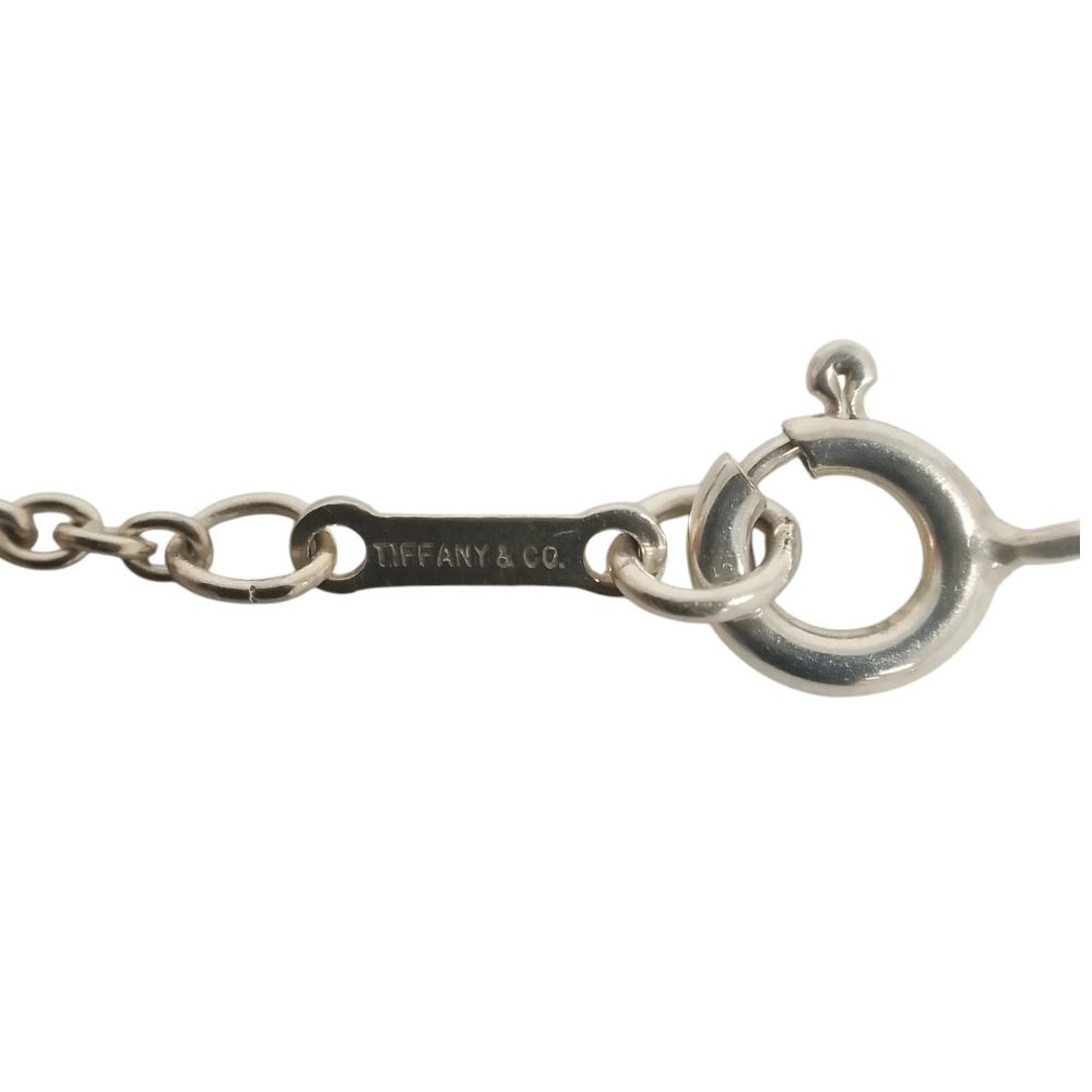 Tiffany & Co Bean 5 Motif Necklace Choker 925 Sterling Silver — view 7