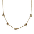 Tiffany & Co Bean 5 Motif Necklace Choker 925 Sterling Silver