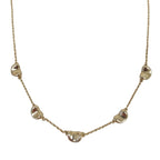 Tiffany & Co Bean 5 Motif Necklace Choker 925 Sterling Silver