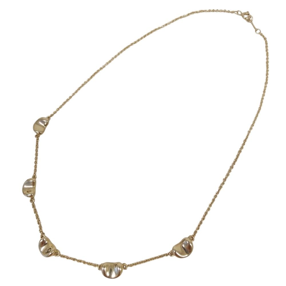 Tiffany & Co Bean 5 Motif Necklace Choker 925 Sterling Silver — view 5
