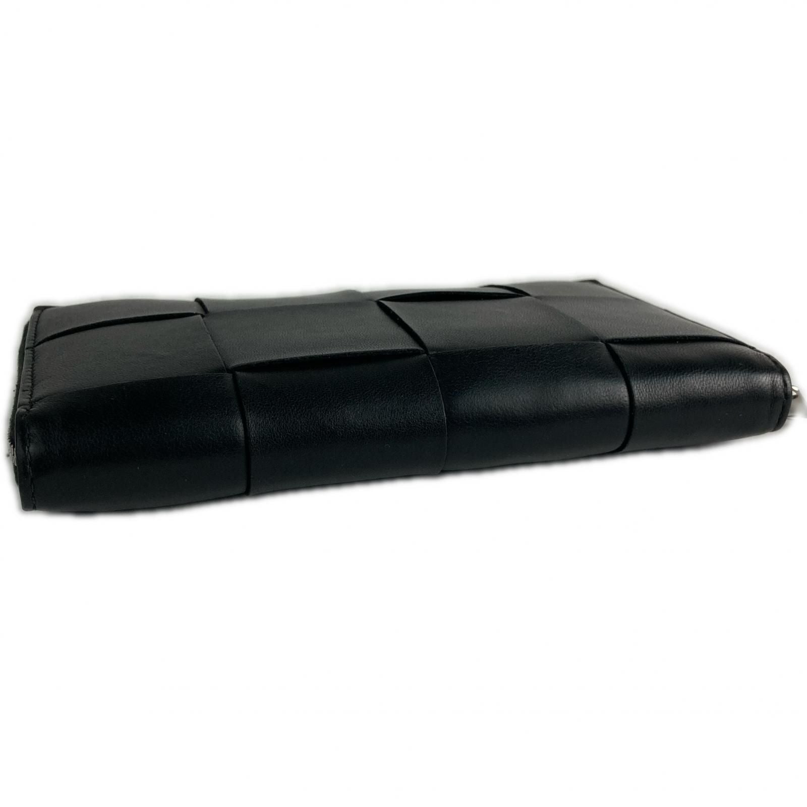 Bottega Veneta Wallet Cassette Zip Around Black — view 7