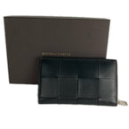 Bottega Veneta Wallet Cassette Zip Around Black