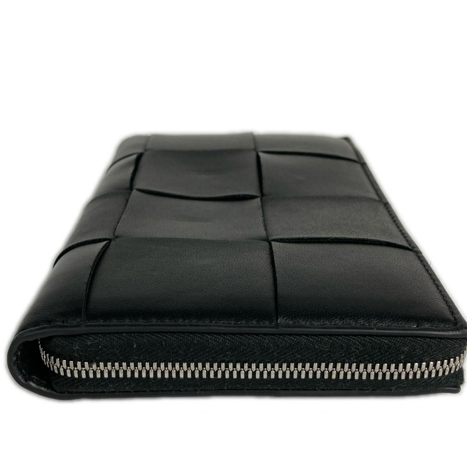 Bottega Veneta Wallet Cassette Zip Around Black — view 6