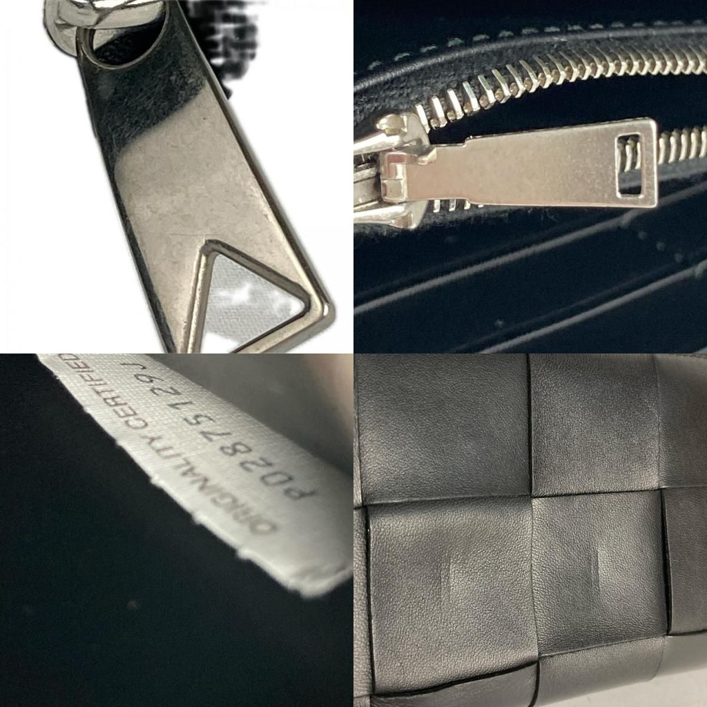 Bottega Veneta Wallet Cassette Zip Around Black — view 9