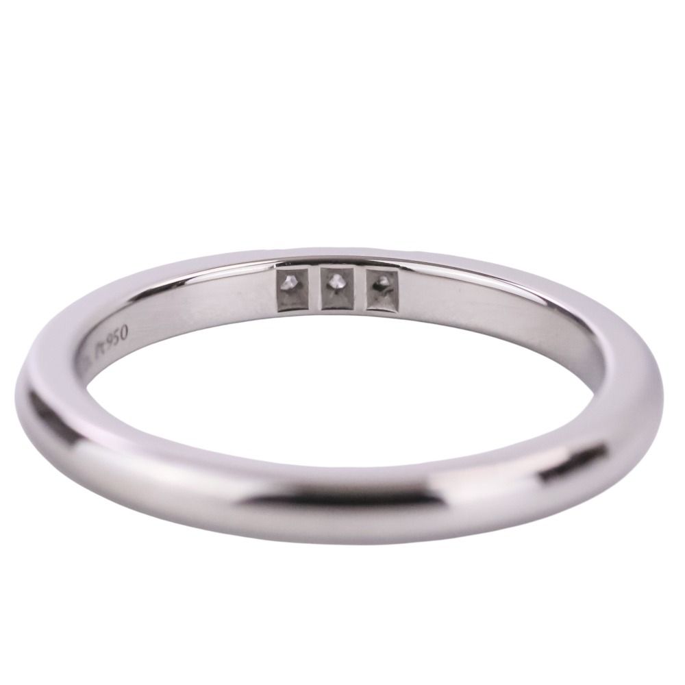 Tiffany & Co Polished Forever Diamond Wedding Band Ring Platinum — view 9