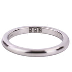 Tiffany & Co Polished Forever Diamond Wedding Band Ring Platinum — view 9