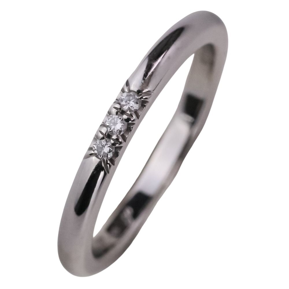 Tiffany & Co Polished Forever Diamond Wedding Band Ring Platinum